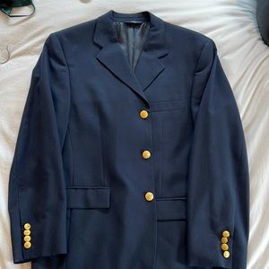 Brooks Brothers navy blazer with gold buttons
